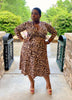 Spring midi leopard