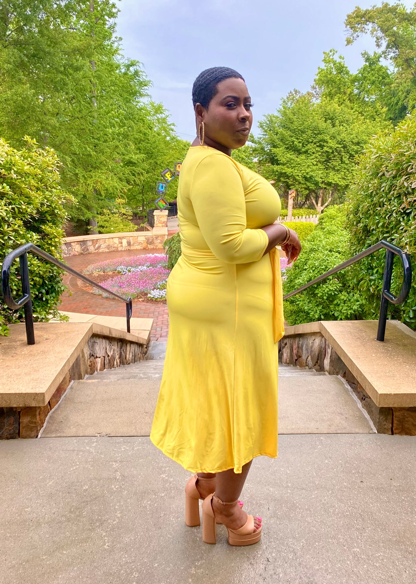 Spring midi yellow