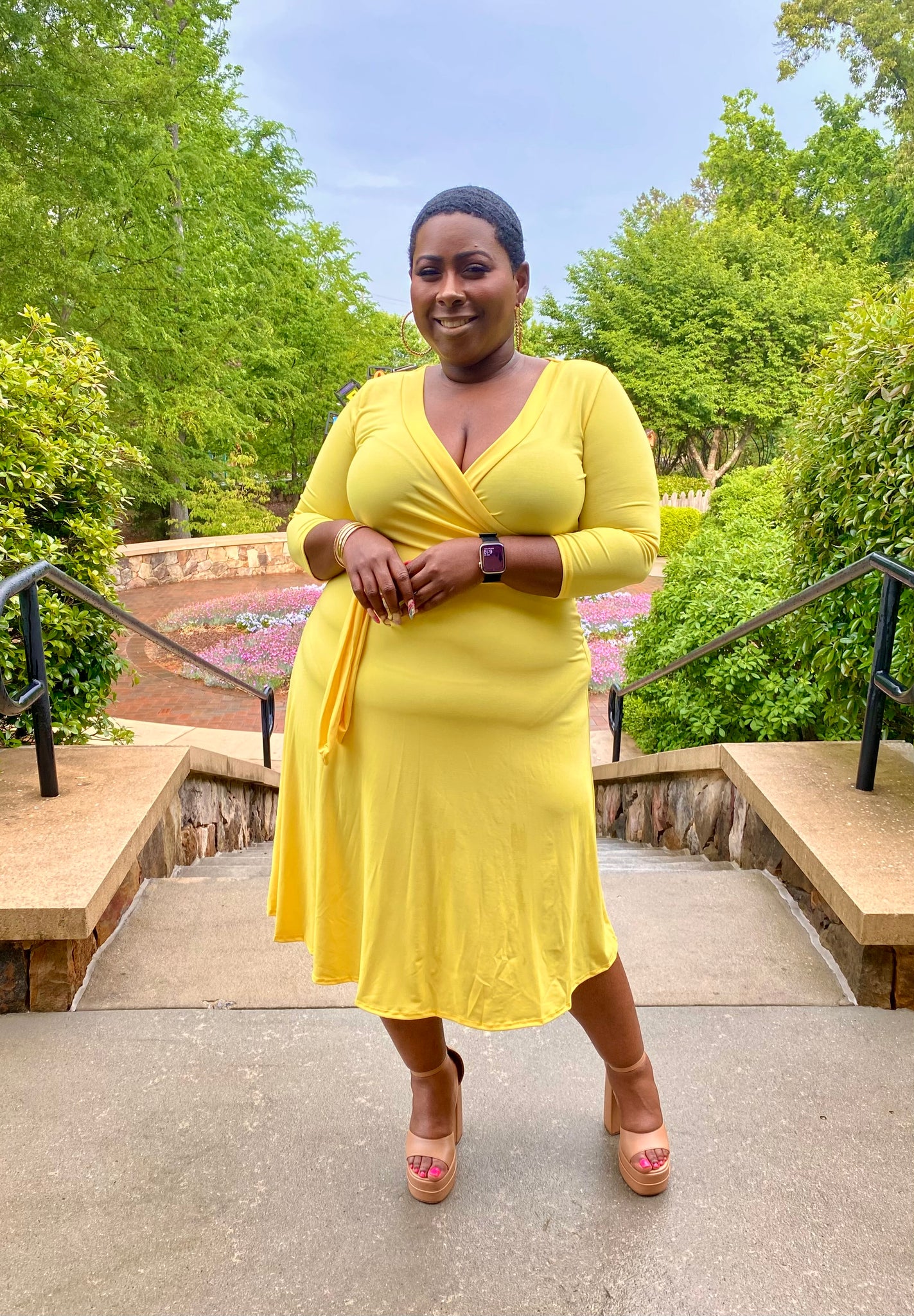 Spring midi yellow