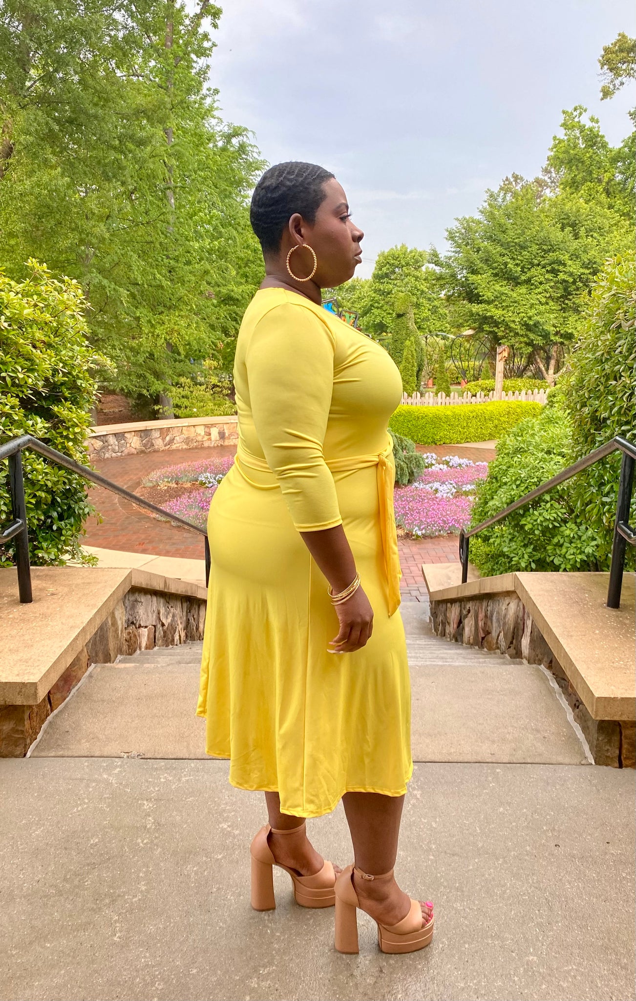 Spring midi yellow